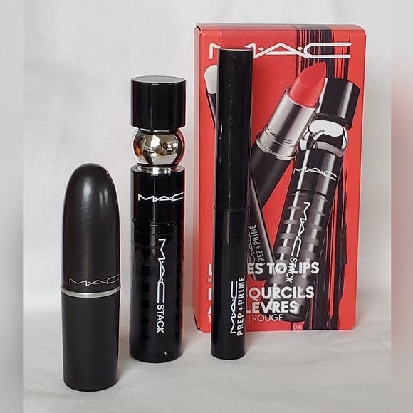 NIB MAC Lashes to Lips Kit Red - Picture 3 of 8